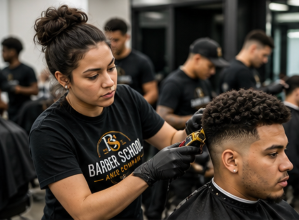 Hands on barber training in Murfreesboro
